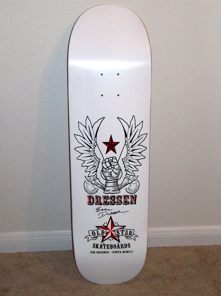 Old Star-Eric Dressen Wings Autographed