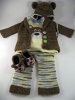 0-3 month Teddy Bear themed set with shirt from ZooTZ