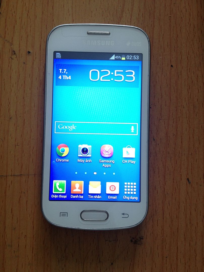 bán samsung galaxy v (g313) màu đen, máy cty, còn bảo hành, full box, có hình