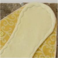 Semi-Custom Yellow Scroll Cloth Menstrual Pad