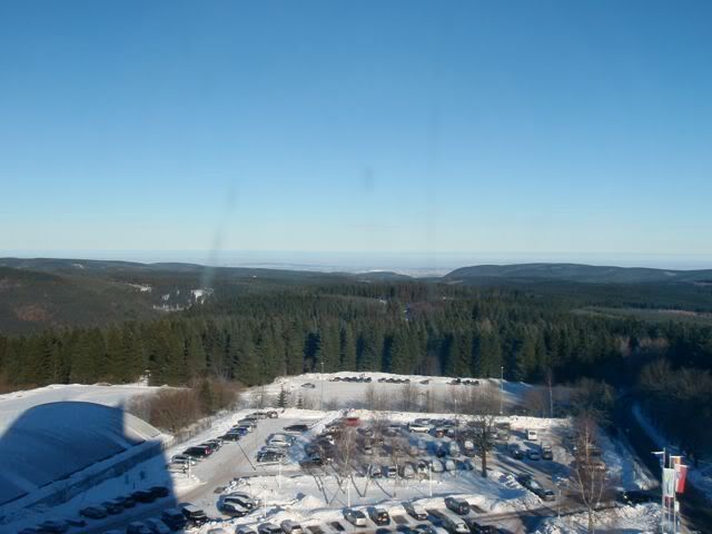 The view of the Thuringen region from my hotel room in Oberhof