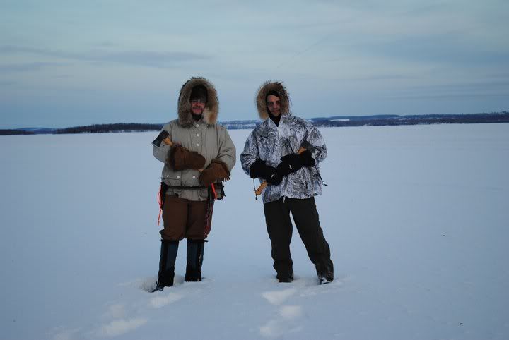 Proper clothing in -18c or colder ought to be warm and breathable. Wool, canvas and braintan buckskin do great.