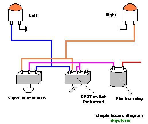 Car Hazard Lights Circuit Diagram