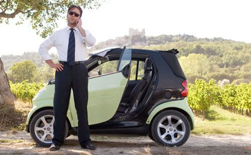 Russell Crowe & his car
