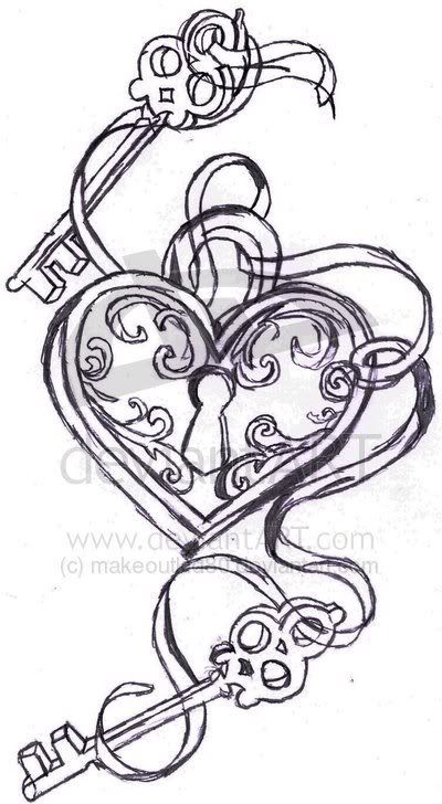 Heart Tattoo Pictures on Heart And Key Tattoo Pictures