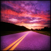 sunset road icon