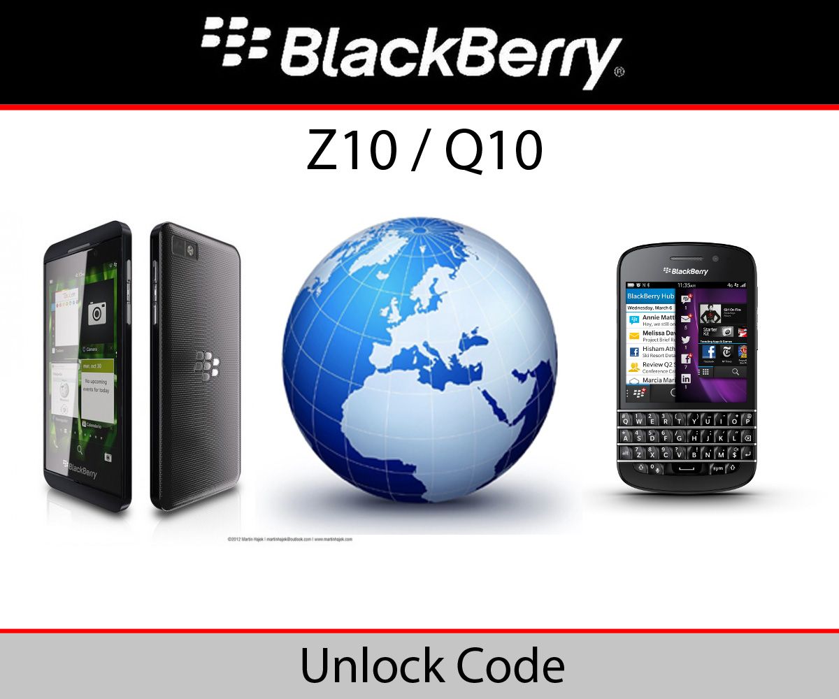 Blackberry Z10/Q10 & Q5 Unlock Code