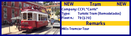 CCFL Carris Turistic Fleet number 9 (569) Hills Tramcar Tour