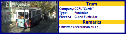 CCFL Gloria Funicular Christmas decoration 2013