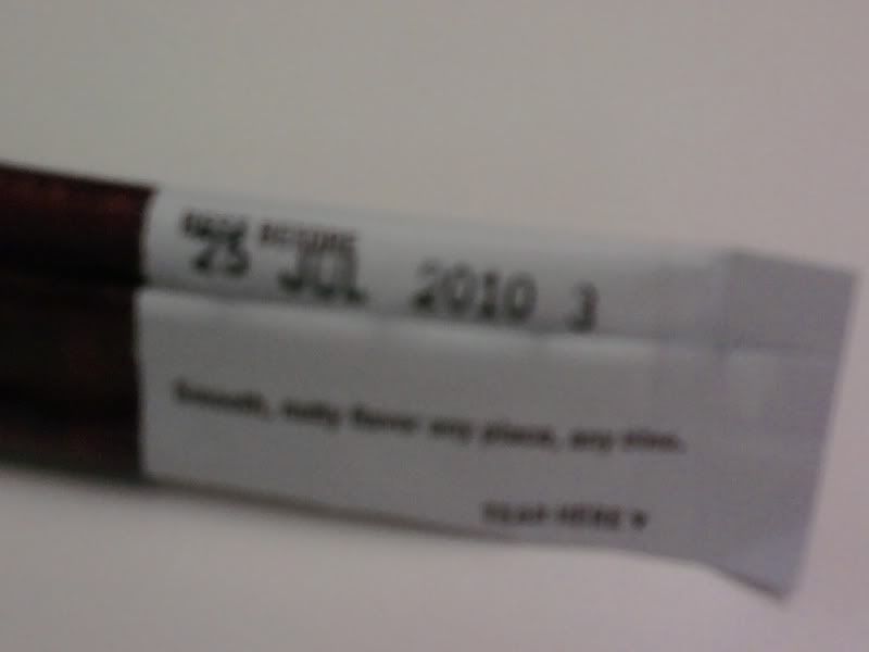 Via expiration dating Each tube carries an expiration date. Pardon the poor image quality from my cell phone camera.