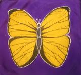 Goldenrod Butterfly Silk