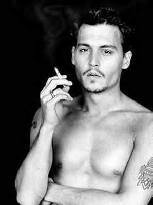 johnny depp short hair