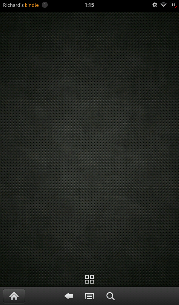 Kindle Fire Home Screen Kindle Fire Home Screen