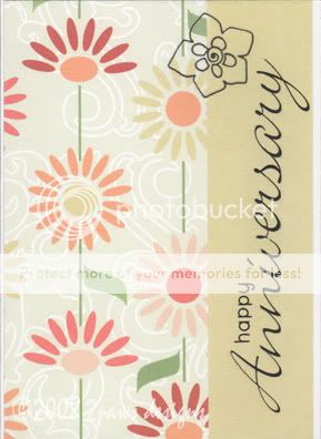 Anniversary flowers Card ~ 2paws Designs