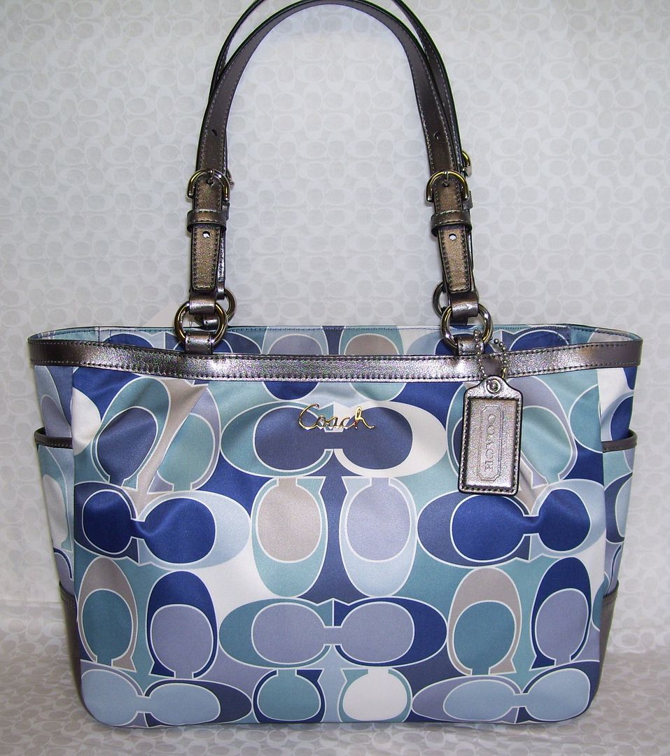 NWT COACH SCARF PRINT E/W GALLERY TOTE PURSE BAG 18427  