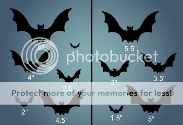 Offering a new ~ Halloween Bat Shapes ~ Stencil for Signs