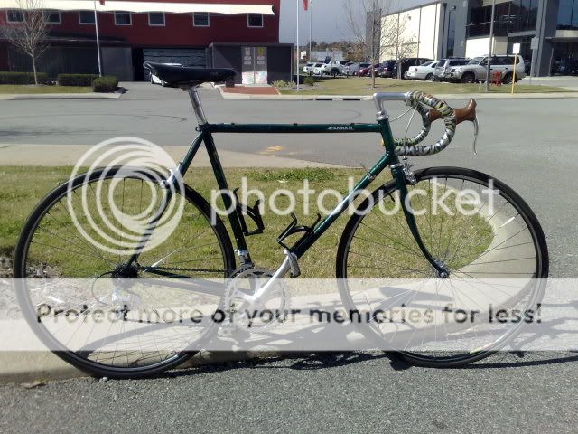 olive green bicycle